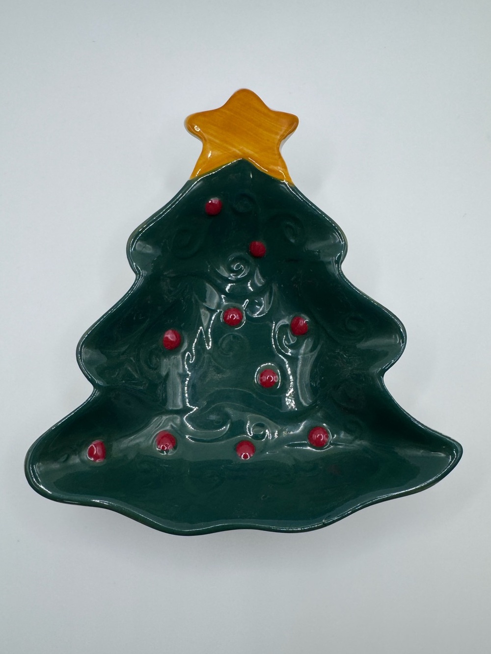 Small Pfaltzgraff Winterberry Christmas Tree Bowl/Dish